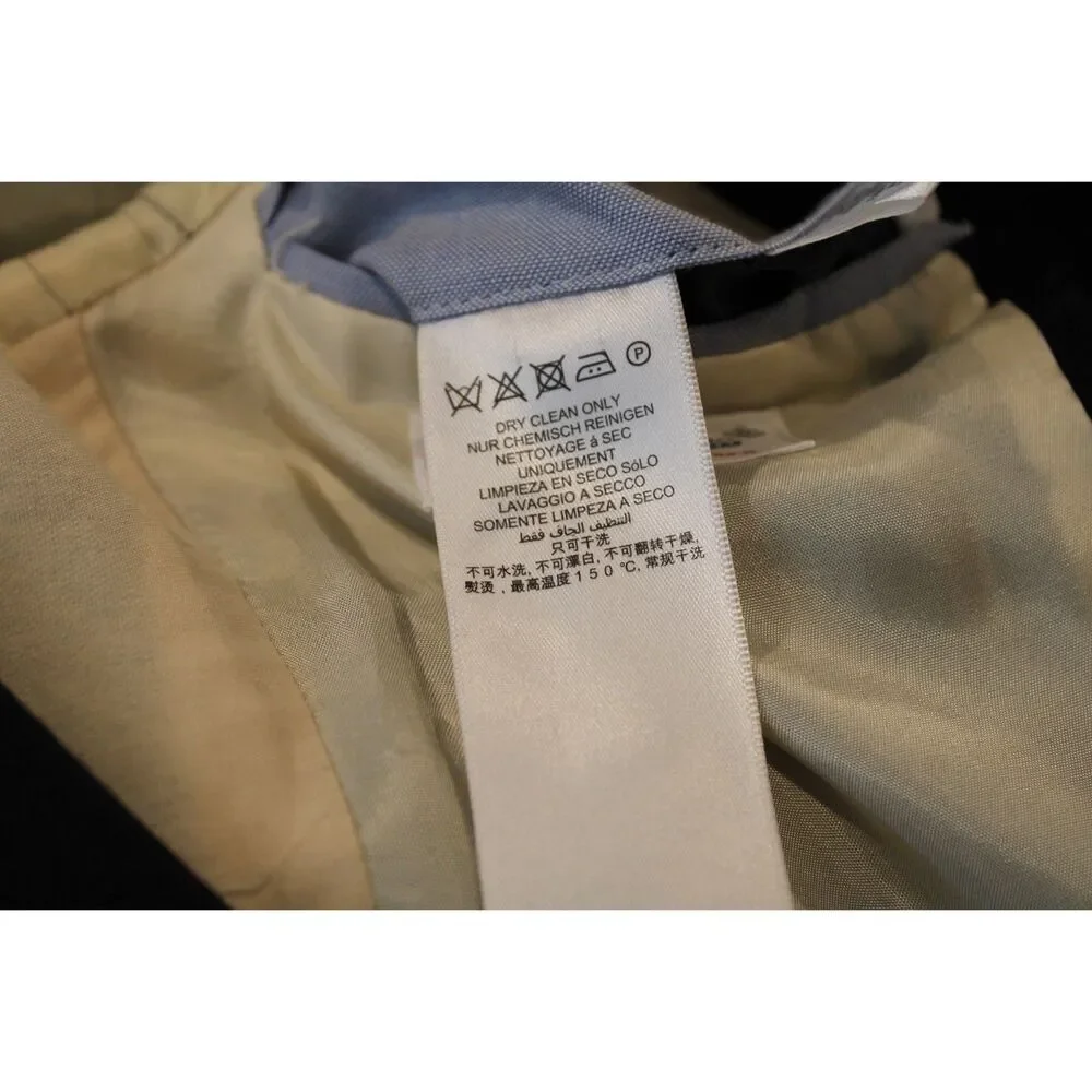 Gant  navy the hopsack blazer two gold button wool men's size 46
